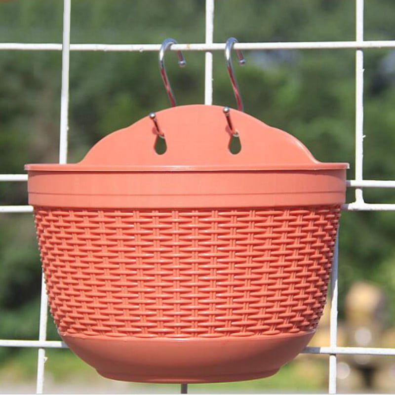 Details about   Rattan Wall Planter Hanging Plant Pot Basket Garden Flower   Mounted Holder 