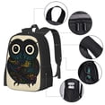 thumbnail image 4 of Vsdgher Owl with Mandala Print Backpack for Women Men School Bookbag with Laptop Compartment for College Work Travel, Simple Fashion Casual Daypack, Fit 15" Laptop, 4 of 8