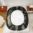 thumbnail image 6 of Feelyou Rustic Bass Fish Twin Sheet Sets, Green Camo American Flag Twin Fitted Sheet, Hunting and Fishing Flat Sheet, Breathable Home Decor, 3-Piece, 6 of 8