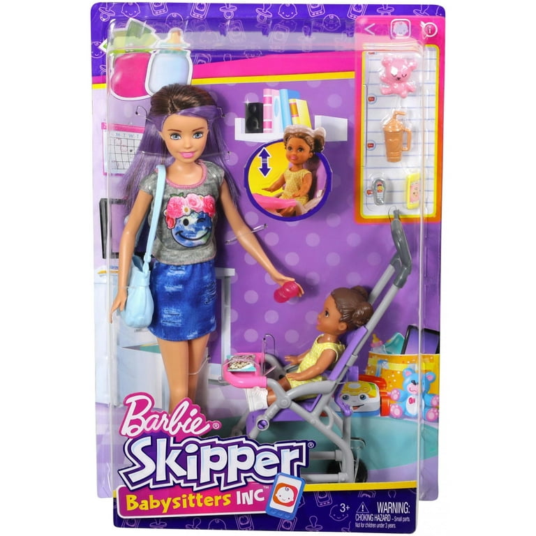 Barbie Skipper Babysitters Inc. Bounce House Dolls and Playset