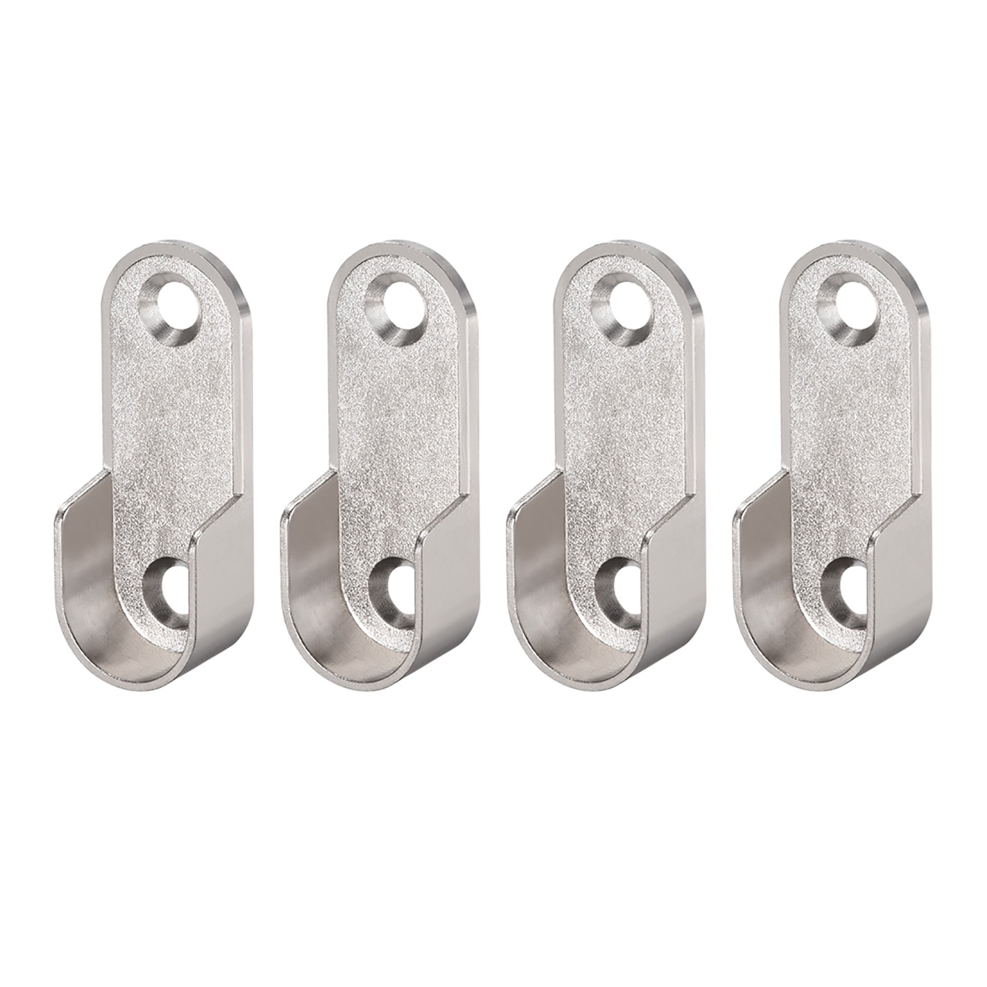 Zinc Alloy Oval Closet Rod End Supports, Wardrobe Rod Flange Bracket