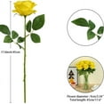 thumbnail image 2 of 12PC Black Roses Artificial Flowers Fake Roses Silk Realistic Roses Bouquet Flowers with Long Stems for Wedding Home Party Centerpieces Decorations, 2 of 5