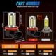 thumbnail image 5 of 4x H11 H9 H8 LED Headlight Kit High/Low Beam Fog Driving Bulbs 6500K Xenon White, 5 of 5