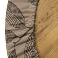 thumbnail image 5 of Ambesonne Leafy Design Fitted Round Tablecloth, Melancholic Autumn Art, 40"- 44" Diameter, Dark Khaki Charcoal Grey, 5 of 5