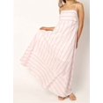 thumbnail image 3 of Pink Striped Maxi Dress Sleeveless Spaghetti Strap A-Line Boho Swing Beach Dress, 3 of 4