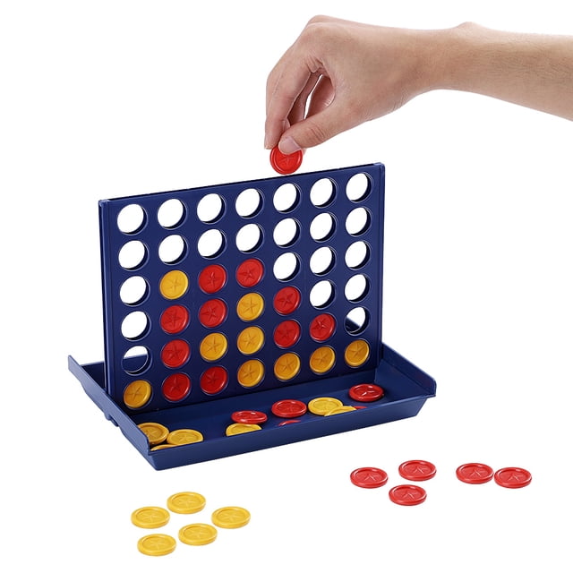 Juego de mesa estéreo para niños Juego portátil de viaje para niños Cuatro en fila GeweYeeli FN0385-00B