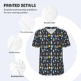 thumbnail image 3 of KLL Rocket Space for Men's Baseball Shirts,Short Sleeve Casual Shirts Button Down Shirt for Men Beach Summer Wedding Shirt-XX-Large, 3 of 7