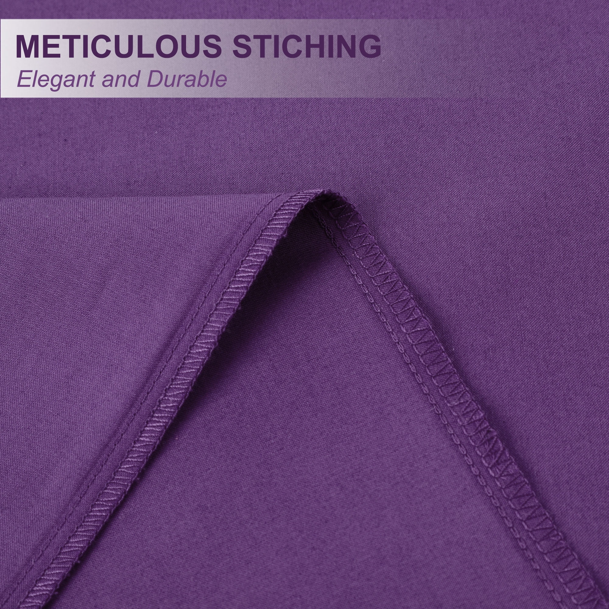 Unique Bargains Cotton Zipper Closure Breathable Body Pillowcase Grape 20"x54"