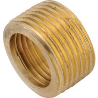 Anderson Metals Corp. Brass Bushing Face - Rough Brass - 1 Piece, 1/2" x 3/8"