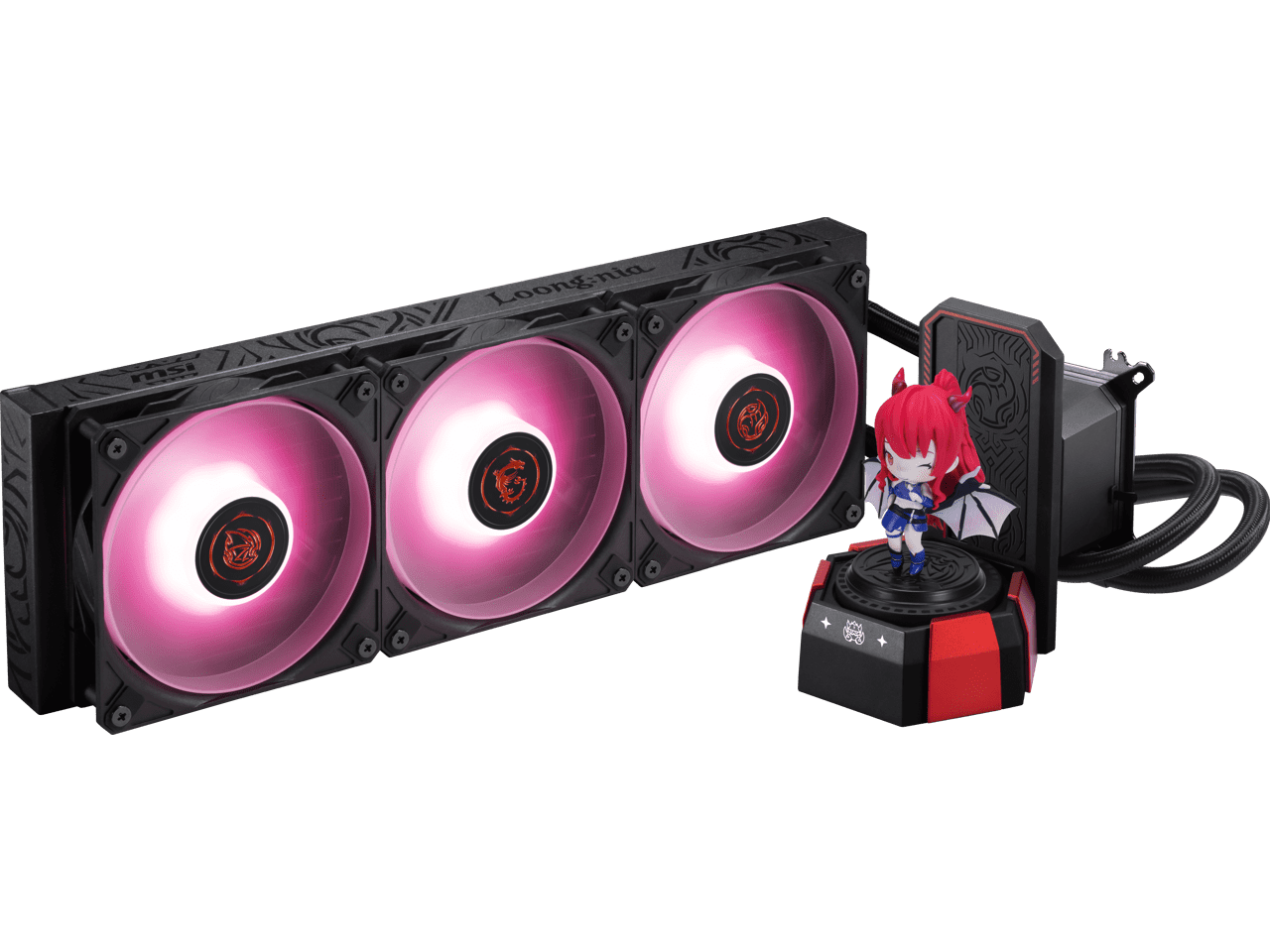 MSI CORELIQUID A17 MLG Edition - AIO ARGB CPU Liquid Cooler - 360mm Radiator - LGA 1851 and AM5 Ready - Triple 120mm ARGB PWM Fans - Uni Bracket - Exclusive MLG Figure