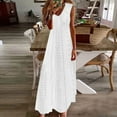 thumbnail image 2 of Ruyang Boho Casual Dress Women's 2024 Summer Casual Short Sleeve V-Neck Tiered Flowy Midi Dress Long Hawaii Beach Sundress, 2 of 6