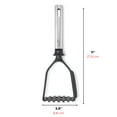 thumbnail image 2 of Starfrit Gourmet STEEL Presse-Purée Nylon avec Manche Acier Inoxydable, Tête Résistante À La Chaleur, Racloir Intégré, Durable, Compatible Revêtements Antiadhésifs, Va Au Lave-Vaisselle, 2 of 5