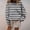 0 Black, variant on HAPIMO Women's Fashion Striped Sweatshirts Relaxed Fit Long Sleeve Crewneck Pullover Tops Fall Casual Workout Blouses Gray L