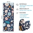 thumbnail image 2 of Pioneer Flower Floral Print Pattern Hot Yoga Mat Towel Non Slip for Hot Yoga - Quick-Drying Yoga Mat Cover with 4 Corner Pockets with Travel Bag - Hot Yoga Towel Non Slip 70"x26", 2 of 6