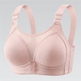 thumbnail image 6 of Gkeoshab Women's Bras Women's Minimizer Bandeau Bra Plus Size, Wireless Strapless Thin Bra with Back Support & 4-Row Closure Light Pink 42, 6 of 7