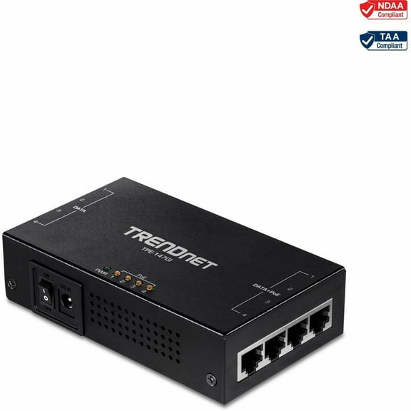 TRENDnet TPE-147GI 65W 4-Port Gigabit PoE  Injector