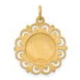 thumbnail image 4 of 14k Yellow Gold Solid First Holy Communion Charm Pendant, 4 of 7