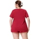 thumbnail image 4 of Conjunto de pijade talgrande pamujer, lunares, cuello redondo elástico, rode dormir borgo1X, 4 of 6