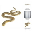 thumbnail image 4 of Snake Candle Holder - Modern Aluminum Decorative Taper Holder for Home & Office - 1" Gold, 4 of 9