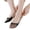 Black, variant on CNEJRHG 1Pair Floral Lace Trim Toe Topper Socks Womens Invisible Sling Back Half-Palm No Show Liner Socks Low Cut Toe Covers Socks for Heels Beige
