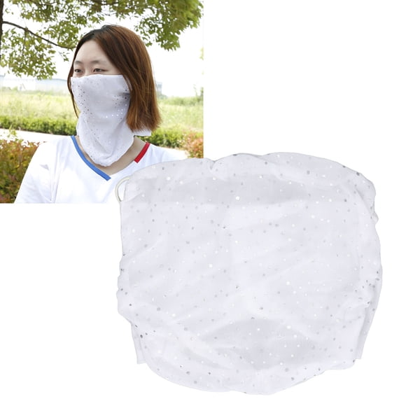Funda Refrescante Para La Cara, Transpirable, Con Trabillas Para Las Orejas, Polaina Para El Cuello, Bufanda Para La Cara, Funda Para Mujer, Hilo De Algodón Resistente A Los