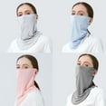 thumbnail image 3 of SPRING PARK Women's Ice Silk Neck Gaiter Scarf Sun UV Anti dust Face Cover Outdoor Face Shield, 3 of 6