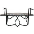 thumbnail image 5 of vidaXL Hanging Balcony Table Terracotta and White Mosaic, 5 of 5