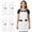 White, variant on Utopia Kitchen 4 Pack Bib Apron, Adjustable with 2 Pockets, Water and Oil Resistant, Kitchen Cooking Unisex Chef Apron for Women Men, Black