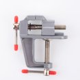 thumbnail image 2 of Mini Jeweler Table Clamp, Craft Table Repair Tool, Mini Table Clamp Vice, Portable Work Small Bench Vise, Small Table Clamp for Jewelry Making Electronics Craft Model Building(Silver,3.5x3.4"), 2 of 7