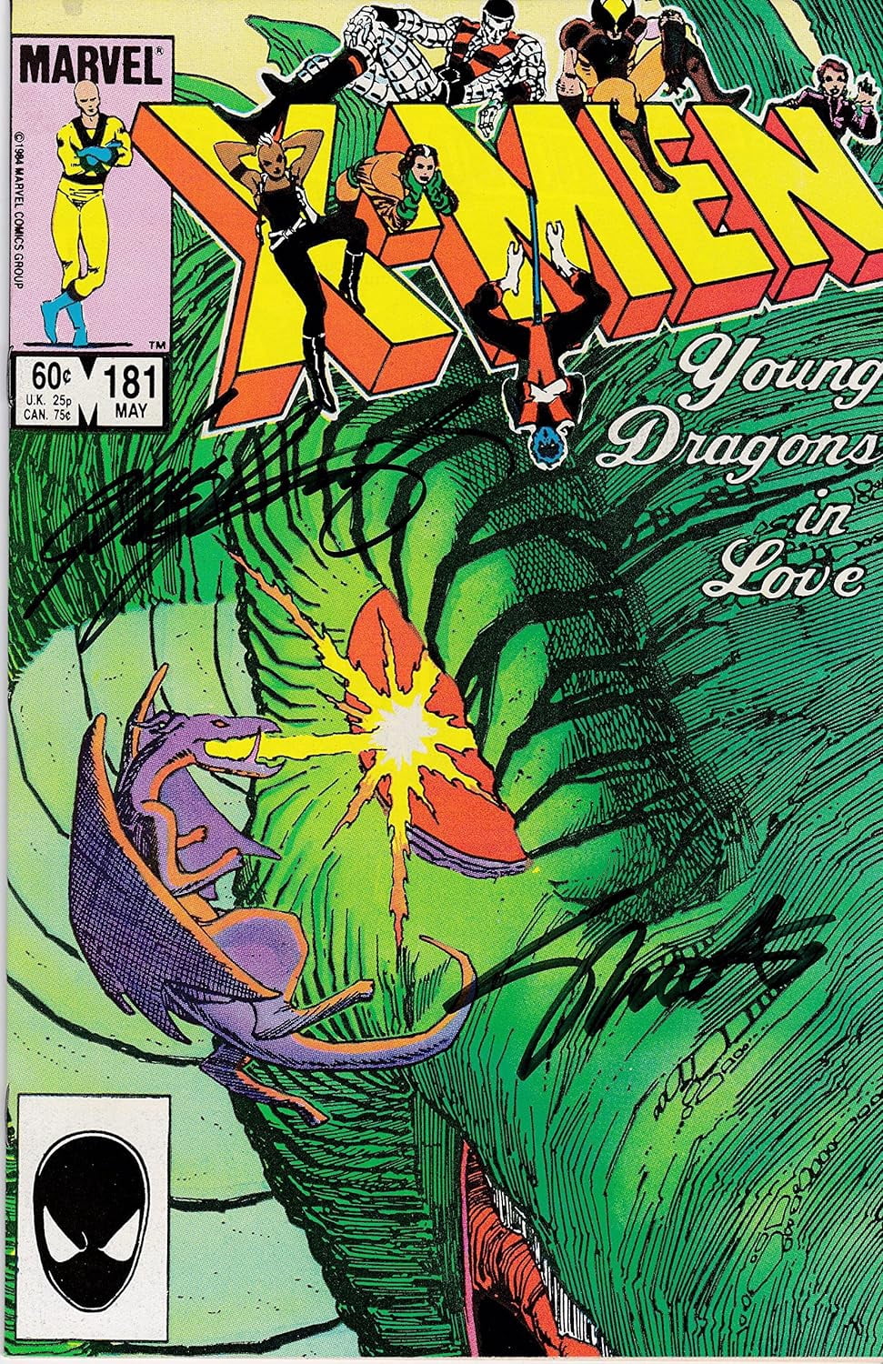 Uncanny X-Men #181 Signed Jim Shooter and Chris Claremont