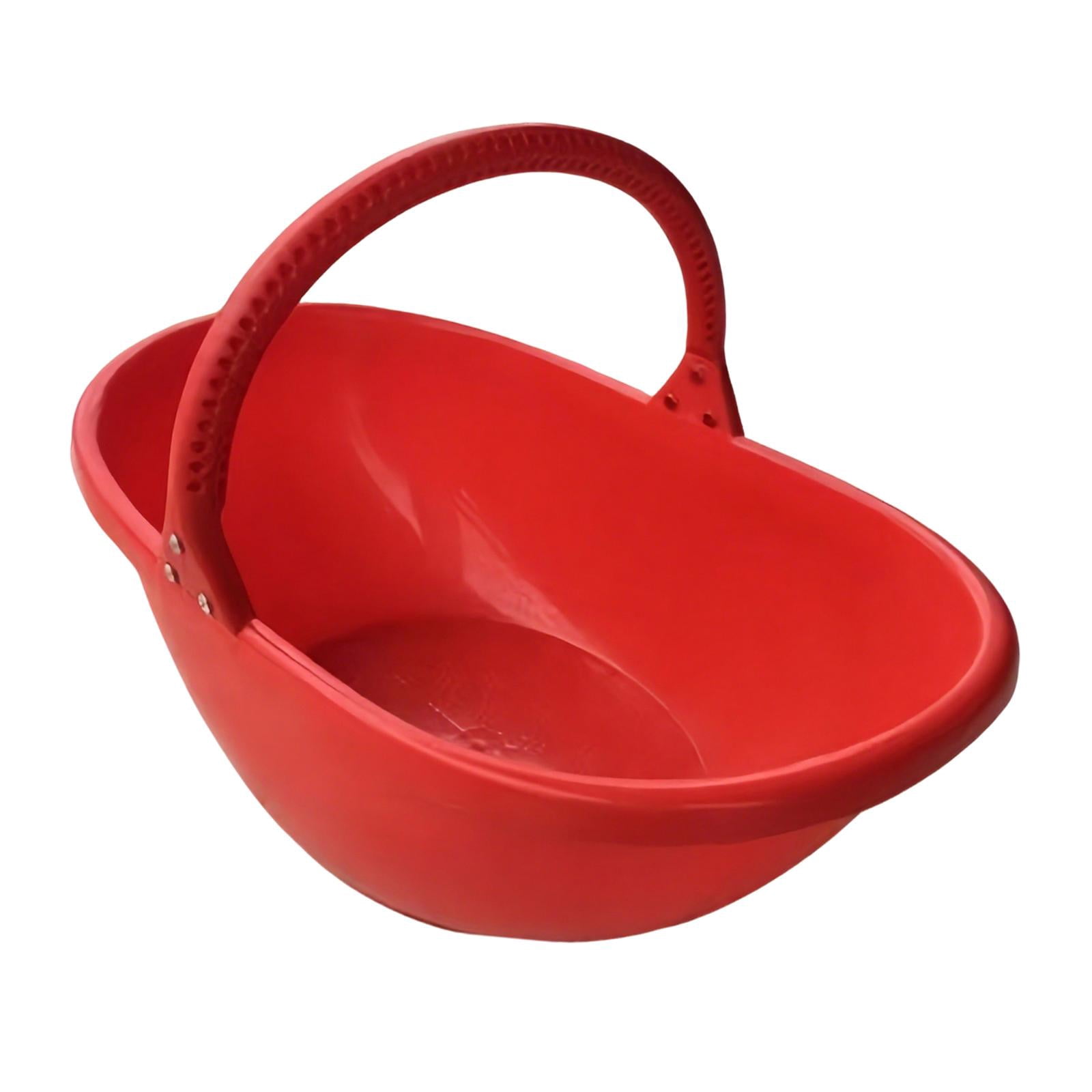 koolsoo Garden Basket Vegetables Gathering Holder Reusable Holder with Ergonomic Handle Fruit Picking Basket for Backyard Countryside S