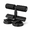 Double suction cups, black, variant on Double Suction Cup Sit Up Assistant Bar with Resistance Rope, ABS Multifunction Abdominal Core Trainer and Foot Holder, Compact Home Workout Equipment for Crunches and Stretching