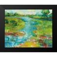 thumbnail image 2 of Vertentes, Jeanette 14x12 Black Modern Framed Museum Art Print Titled - Spring Marsh, 2 of 5