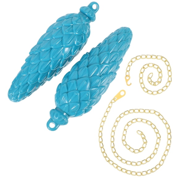 Raindrops 2 Sets Vintage Clock Pendulum Replacement Decorative Pinecone Swinging Pendulum for DIY Wall Clock Parts Rustic Clock Repair Accessories