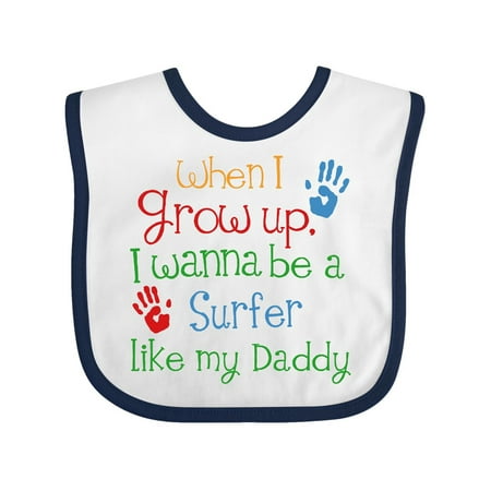 

Inktastic Surfer Like Daddy Childs Surfing Gift Baby Boy or Baby Girl Bib