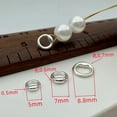 thumbnail image 7 of 1PCS Solid 925 Sterling Silver Hidden Wire Ring Closed Bracelet Necklace Buckle Beads DIY Making Accessories Finding, 7 of 7