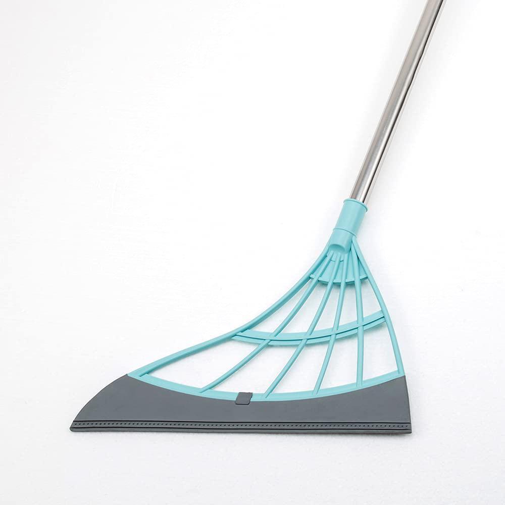 UKETO 2PCS Multi-Function Magic Scraper Broom,2-in-1 Sweeper?Multi-Functional Length Adjustable Magic Broom Wiper?Multifunctional Magic Broom to Clean Floor Surface Gray