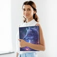 thumbnail image 6 of Wolf with Starry Sky Hardcover 3 Ring Binder 1.5 inch Round Rings with Interior Pockets Binders Organizer Office School 1 Pack, 6 of 9
