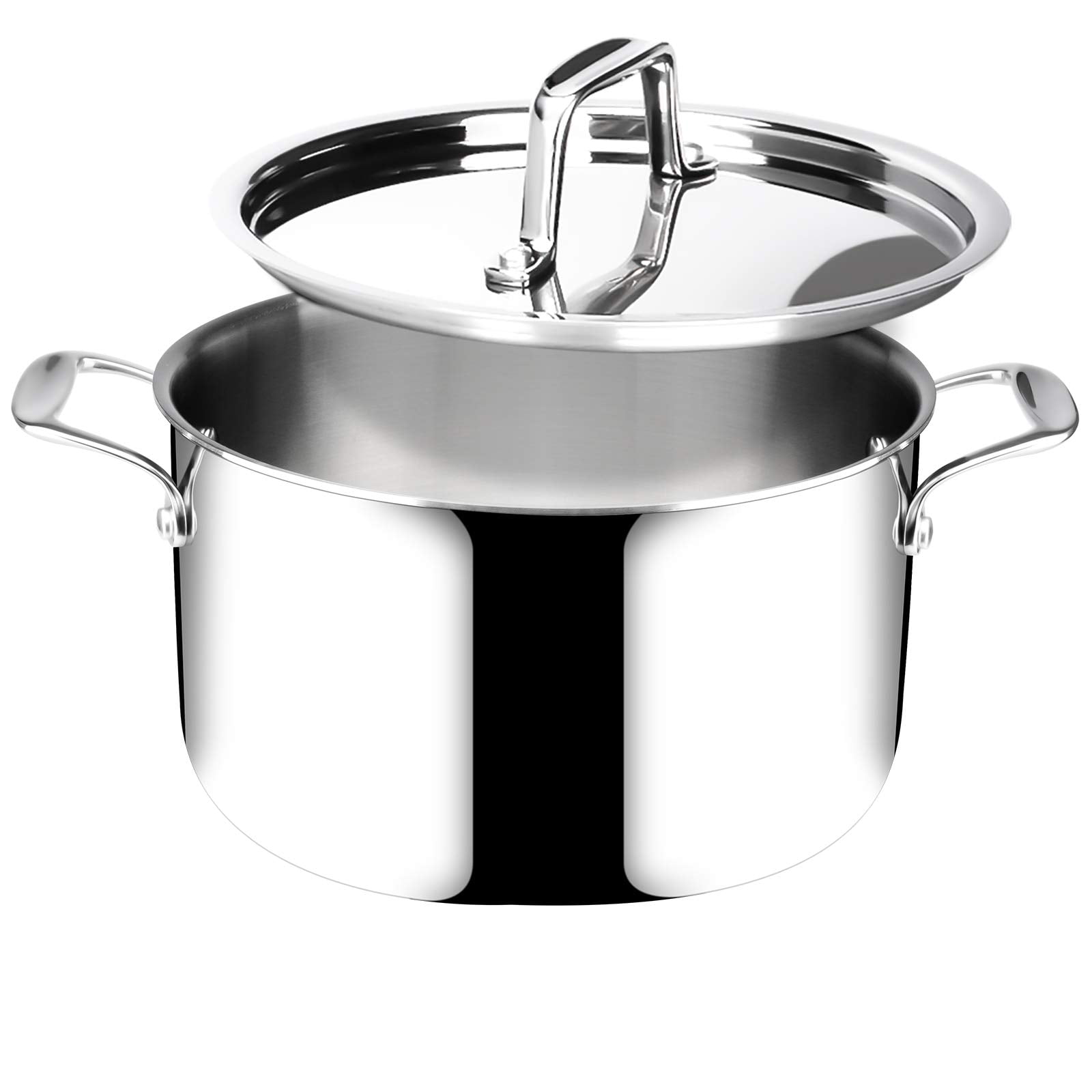 Duxtop Stainless Steel Stock Pot With Lid Tri Ply Soup Pot Large 