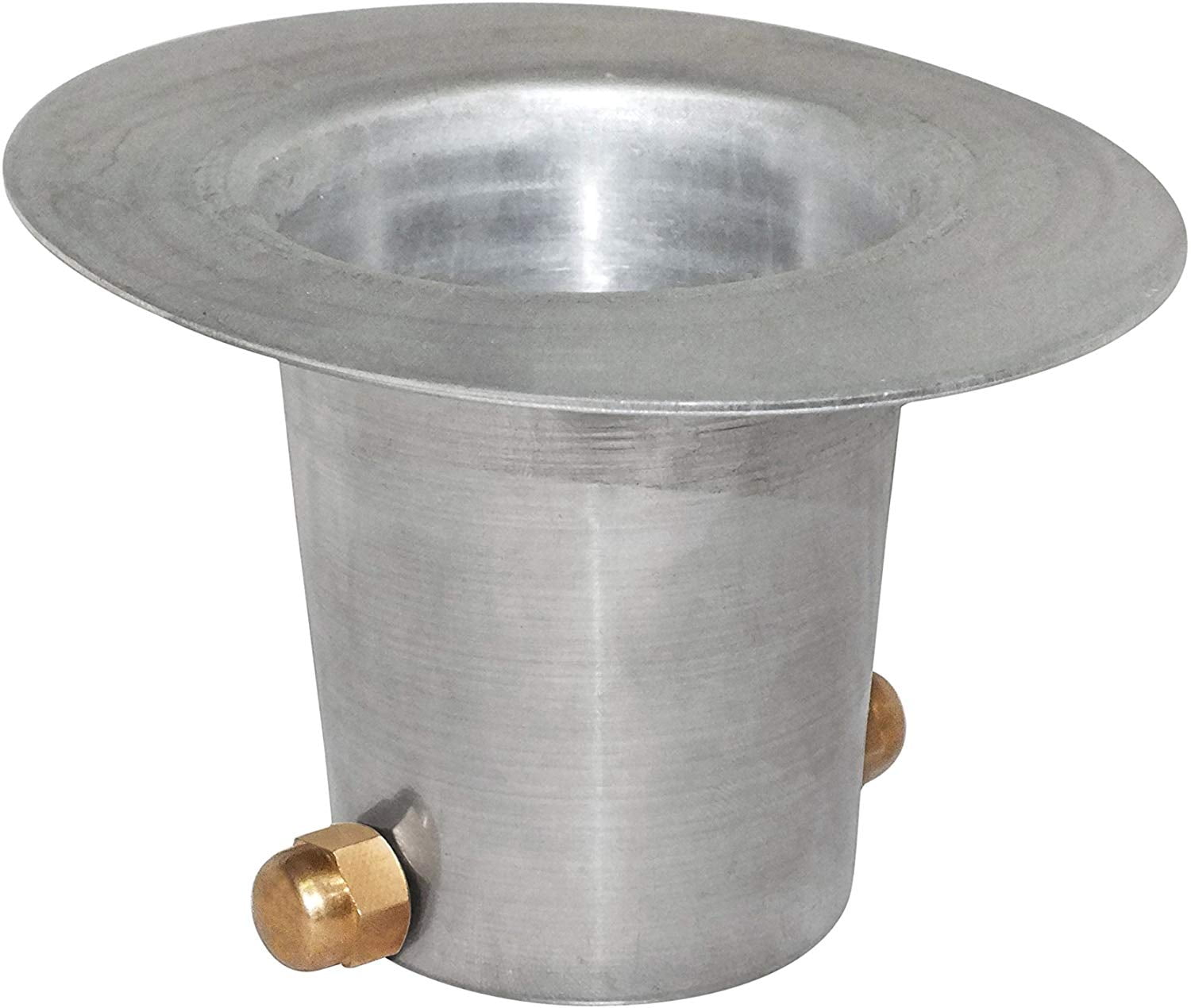 Monarch Rain Chains Aluminum Gutter Adaptor with Brass Bolt for Rain Chain Installation, Mill