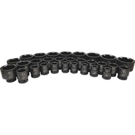 

ATD Tools ATD-63129 0.75 in. Drive 6 Point SAE Impact Socket Set 29 Piece