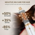 thumbnail image 4 of 5-in-1 Blow Dryer Brush and Hair Styler Set, Hot Air Brush with 5 Interchangeable Attachments for Curling, Straightening, Drying and Volumizing, Negative Ion Technology,white, 4 of 18