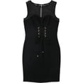thumbnail image 1 of Vestido Bodycon Illusion GUESS para Mujer Negro Pequeño, 1 of 2