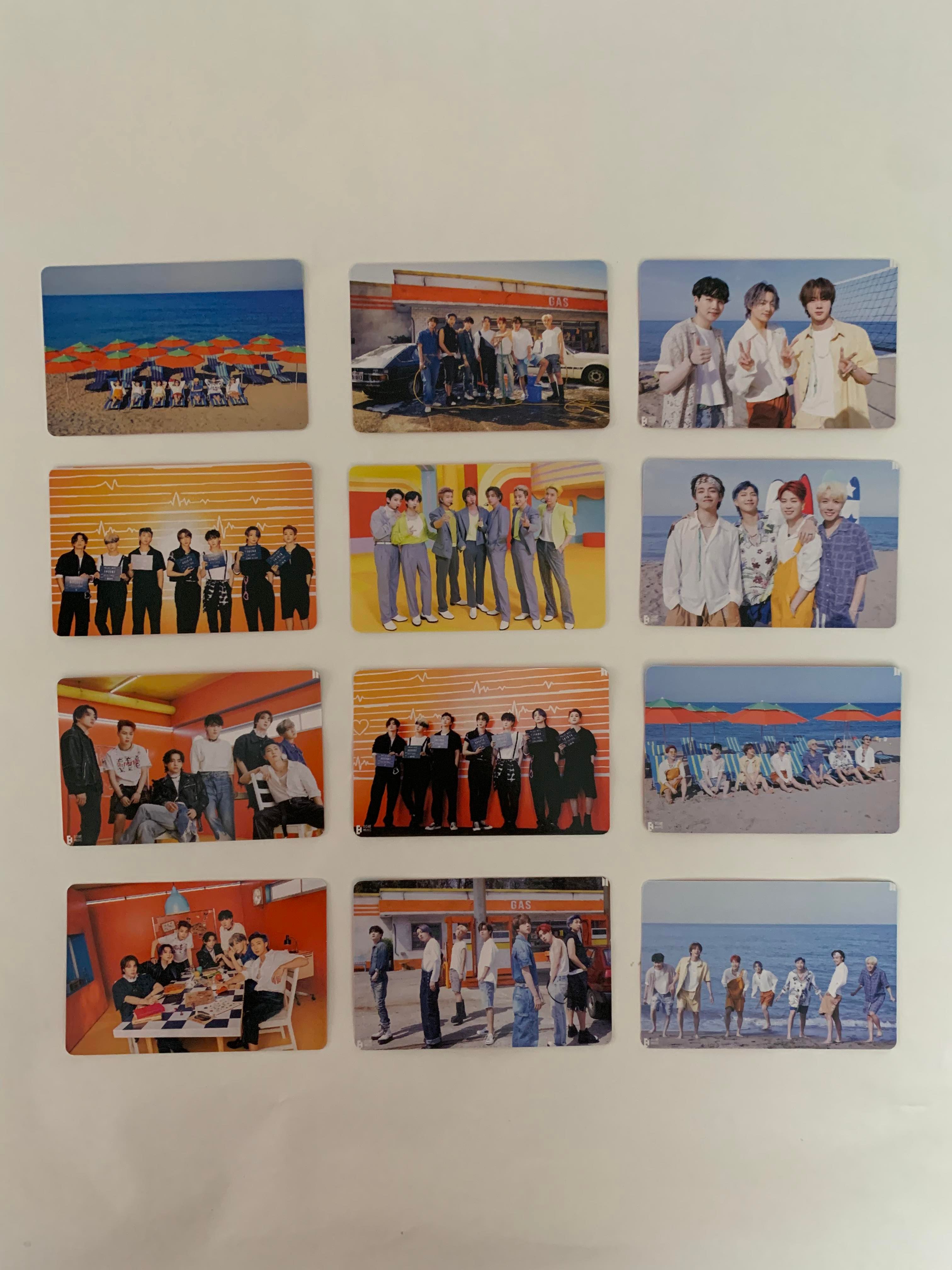 J4K Collections 108pcs Kpop BTS Bangtan Boys Lomo Photo Card Postcard Bundle, Butter & Season's 2022 Greetings
