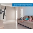thumbnail image 2 of Comzon Full Motion TV Mount Articulating Arm TV Wall Mount Bracket for 37-80 Inch LED, LCD, OLED, 4K, Flat Curved TV, VESA Max 600x400, Holds 88lbs, Black, 2 of 7