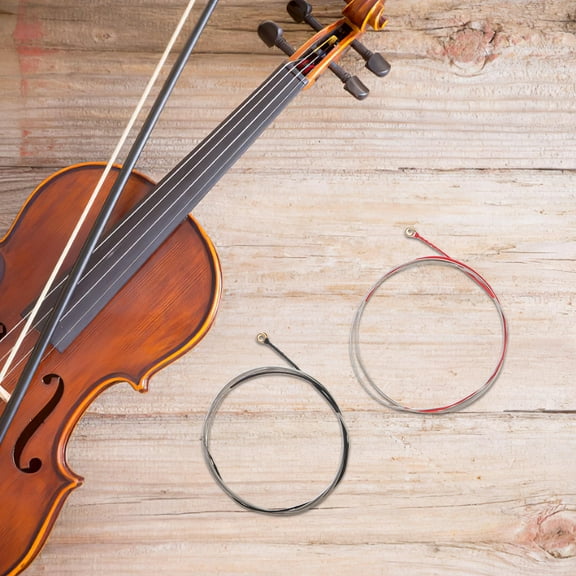 Masteelf 4pcs Violin Strings Set Universal Violin String Diy Assembly Parts 1/4 Size Violins Musical Instrument Accessories Violin Repair Kit