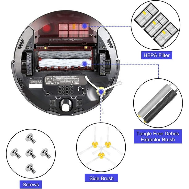 Kit de accesorios de repuestos para Irobot Roomba 800 805 850 860 865 866 870 871 880 886 890 891 895 896 900 960 965 966 980 990 Robot domestico Va Bodega Aurrera en linea