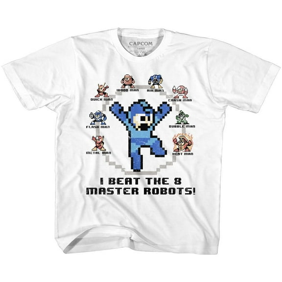 Mega Man 8 Master Robots White Toddler T-Shirt