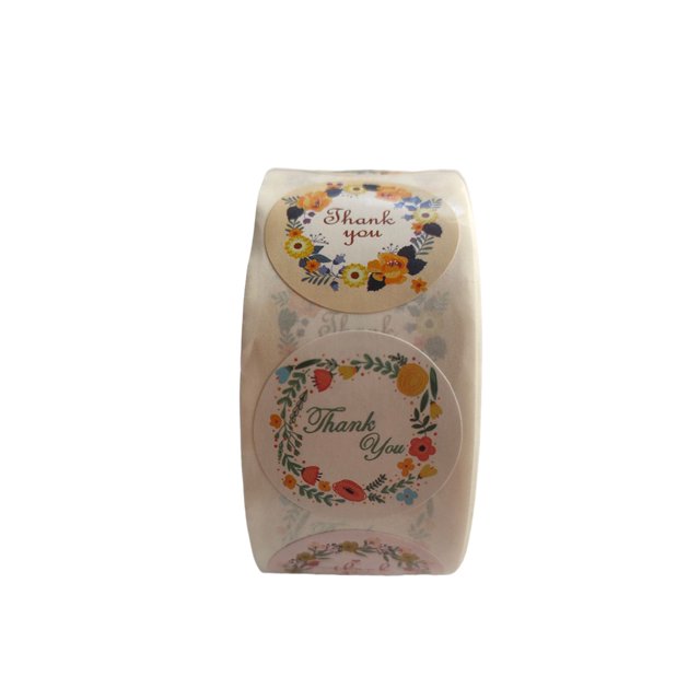 Tholdsy 500 uds/rollo de bolsa de dulces de Navidad, pegatina de sellado, bolsa de regalo, etiqueta adhesiva, caja de recuerdo, calcomanías Type3 NO3