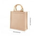 thumbnail image 5 of Bolso De Tela De Saco Bolso De Almacenamiento De Estilo Simple Bolso De Tela De Saco Beige Natural Bolso De Tela De Saco Recubierto Con Película Impermeable Con Artesanía Mango De Bambú Elegante Bolso Cateissary HA028375-01, 5 of 5